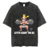 Gotta Squat ‘Em All Gym T-shirt, Anime T-shirt