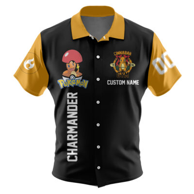 Cinnabar Gym Custom Name and Number Hawaiian Shirt