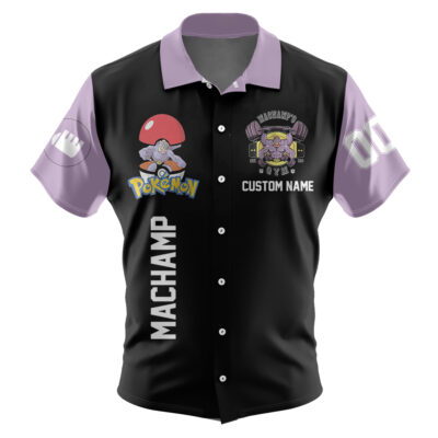 Machamp Gym Custom Name and Number Hawaiian Shirt