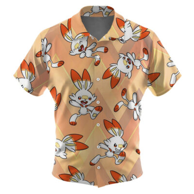Scorbunny Pokemon Hawaiian Shirt