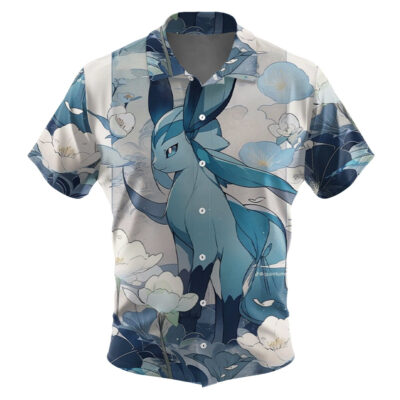 Glaceon Pokemon Hawaiian Shirt