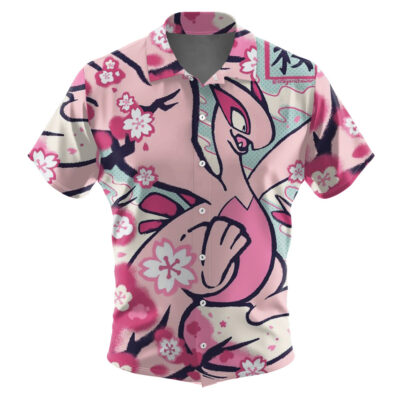Lugia Peach Blossom Ukiyo-e Pokemon Hawaiian Shirt