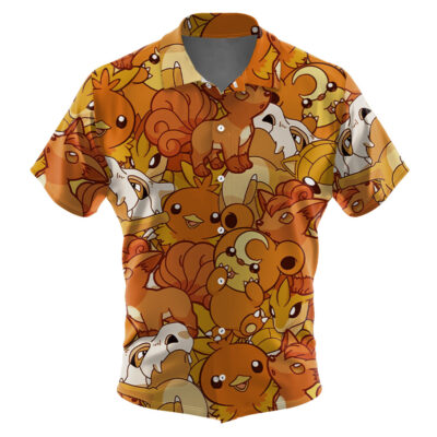 Orange Pokemon Pokemon Hawaiian Shirt