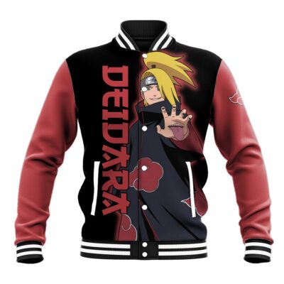 Akatsuki Deidara Anime Varsity Jacket Naruto