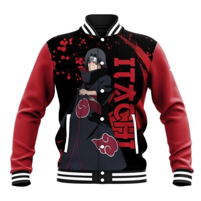 Akatsuki Itachi Anime Varsity Jacket Naruto