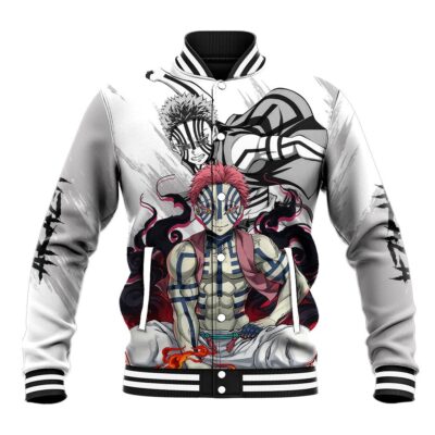 Akaza Anime Varsity Jacket Demon Slayer