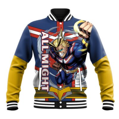 All Might Anime Varsity Jacket My Hero Academia