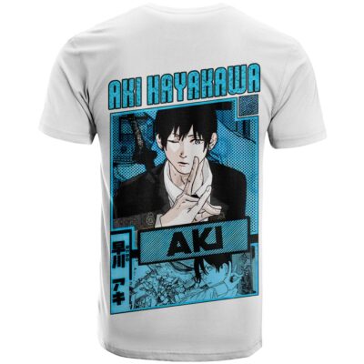 Anime Chainsaw Man Streetwear T Shirt Aki Hayakawa