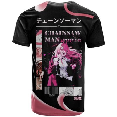 Anime Chainsaw Man Streetwear T Shirt Power
