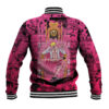 Donquixote Doflamingo Joker Anime Varsity Jacket Pink Style