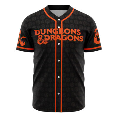 Hooktab 3D Printed Dungeons & Dragons Men's Short Sleeve Anime Baseball Jersey