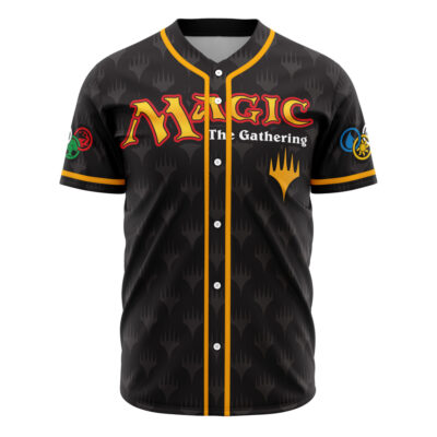 Hooktab 3D Printed Personalized Elements of Magic the Gathering Men's Short Sleeve Anime Baseball Jersey