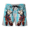 Dragon Ball Goku Super Saiyan God Blue SSGSS Cool Anime Board Shorts Swim Trunks