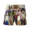 Usual Suspects Dragon Ball Z Villains Wanted Vintage Anime Board Shorts Swim Trunks