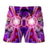 Dragon Ball Goku Black Rose Super Saiyan Ki Blast Reflection Anime Board Shorts Swim Trunks