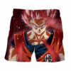 Dragon Ball Son Goku Super Saiyan Rose Portrait Cool Anime Board Shorts Swim Trunks