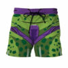 Dragon Ball Z Villain Cell Green Anime Board Shorts Swim Trunks