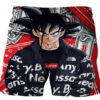 Dragon Ball Z Black Jacket Fashion Son Goku Red Anime Board Shorts Swim Trunks