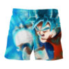 Dragon Ball Dragon BallZ Goku Super Saiyan God Blue Powerful Cool Anime Board Shorts Swim Trunks