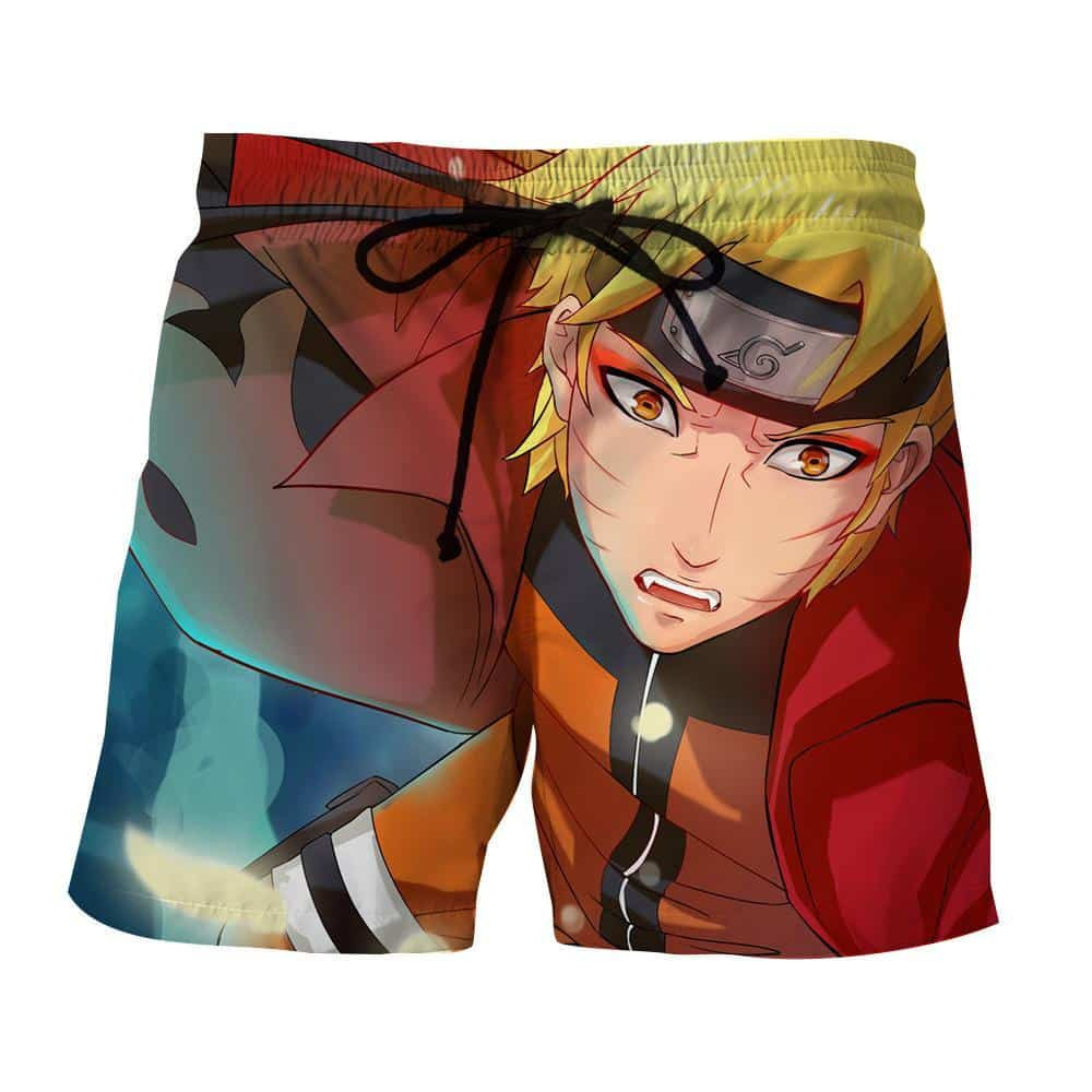 Naruto Shippuden Handsome Realistic Fan Art Anime Board Shorts Swim Trunks 2991