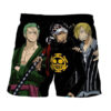 One Piece Zoro Law Sanji Straw Hat Pirate Symbol Anime Board Shorts Swim Trunkss