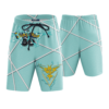 Pokemon Go Team Instinct Sky Blue Anime Board Shorts Swim Trunkss Anime Board Shorts Swim Trunks