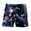 Sword Art Online Kirito Boss Battle Blue Flames Anime Board Shorts Swim Trunkss