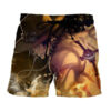 One Piece Awesome Ace Fire Fist Burning Around Anime Board Shorts Swim Trunkss