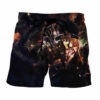 Sword Art Online Kirito Asuna Strong Couple Black Anime Board Shorts Swim Trunks