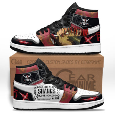 Shanks Sneakers One Piece Red Custom Anime Shoes