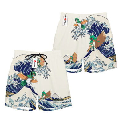 Decidueye Kanagawa Great Wave Shorts Pants Custom Clothes