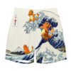 Charmander Kanagawa Great Wave Shorts Pants Custom Clothes