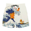 Charmander Kanagawa Great Wave Shorts Pants Custom Clothes