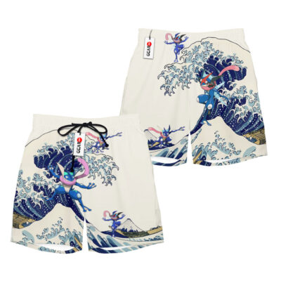 Greninja Kanagawa Great Wave Shorts Pants Custom Clothes