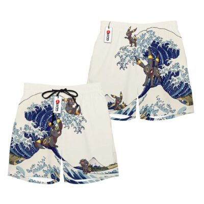 Umbreon Kanagawa Great Wave Shorts Pants Custom Clothes