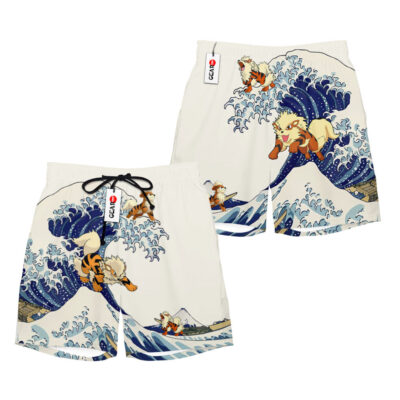 Arcanine Kanagawa Great Wave Shorts Pants Custom Clothes