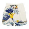 Pikachu Kanagawa Great Wave Anime Board Shorts Swim Trunks