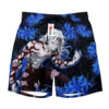 Muzan Kibutsuji Anime Board Shorts Swim Trunks Blue Spider Lily