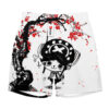 Chopper Anime Board Shorts Swim Trunks Japan Cherry Blossom