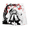 Edward Newgate Anime Board Shorts Swim Trunks Japan Cherry Blossom