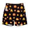 Calcifer Anime Board Shorts Swim Trunks Hawaiian