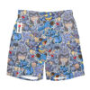 Rhydon Anime Board Shorts Swim Trunks