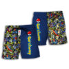 Garchomp Anime Board Shorts Swim Trunks