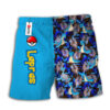 Lapras Anime Board Shorts Swim Trunks