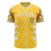 Hooktab 3D Printed Jolteon Eeveelution Pokemon Men's Short Sleeve Anime Baseball Jersey