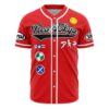 Hooktab 3D Printed Neo Tokyo Akira Men's Short Sleeve Anime Baseball Jersey