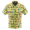 Ultimate Roster Super Smash Bros Men's Short Sleeve Button Up Hawaiian Shirt