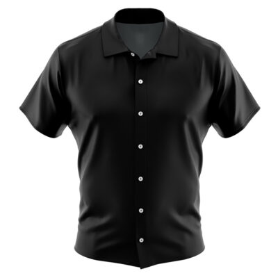 Vegeta Badman Black Dragon Ball Z Men's Short Sleeve Button Up Hawaiian Shirt