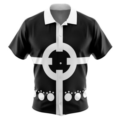 Bartholomew Kuma One Piece Men's Short Sleeve Button Up Hawaiian Shirt