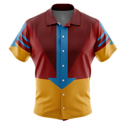 Airbenders Avatar Men's Short Sleeve Button Up Hawaiian Shirt